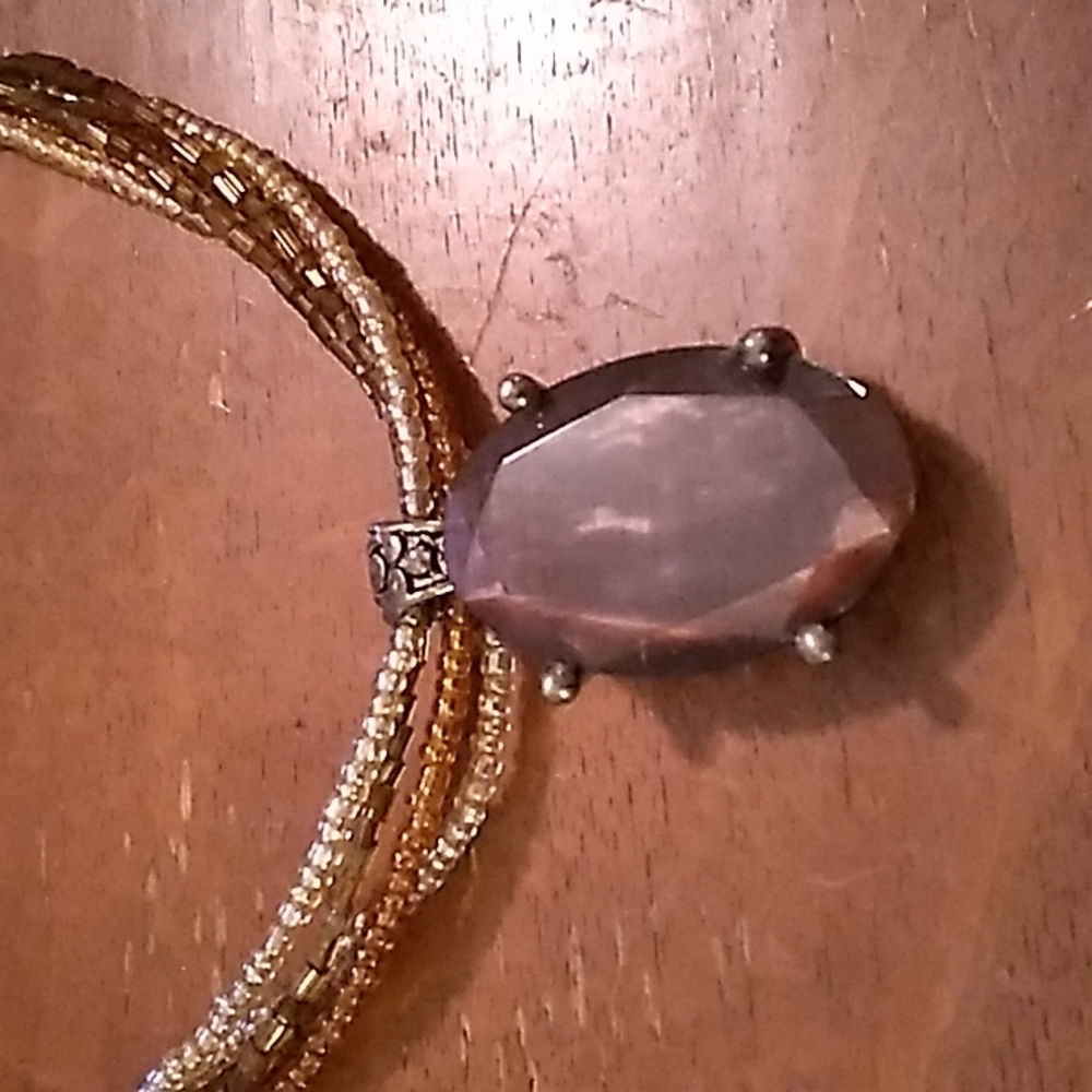 Lovely brown beaded necklace